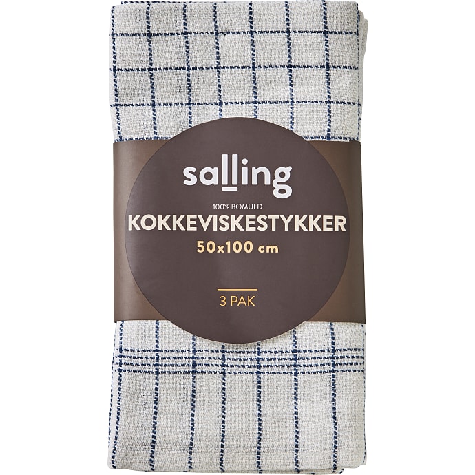 Salling Kokkeviskestykke 3-pak