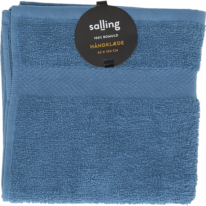 Salling håndklæde 50x100 cm - støvet blå