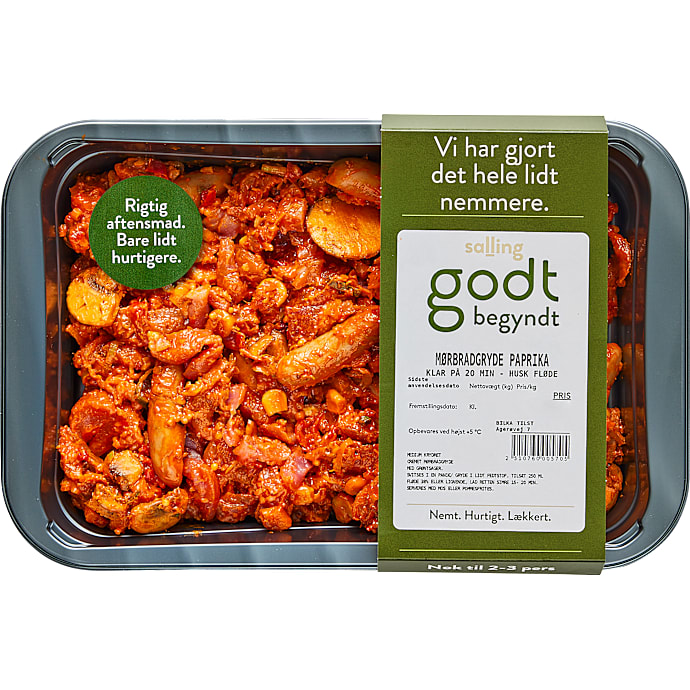Mørbradgryde m. paprika