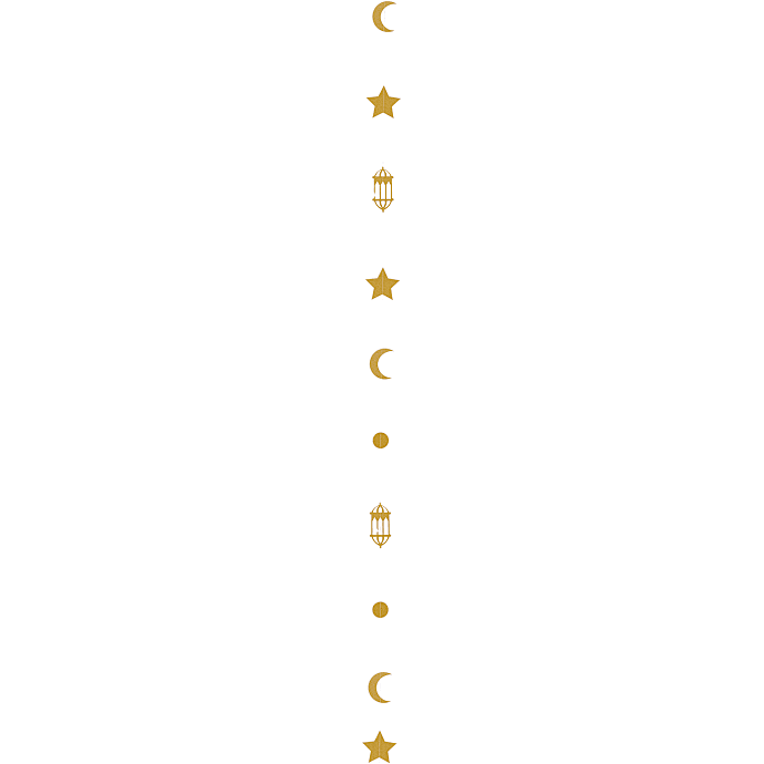 Salling Guirlande 3 m guld med glitter