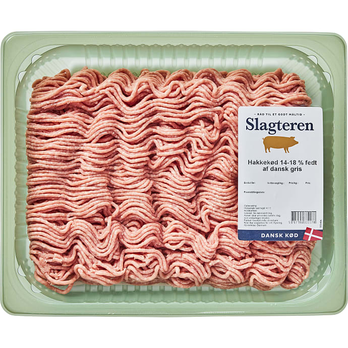 Slagteren Hakket grisekød 14-18% fedt