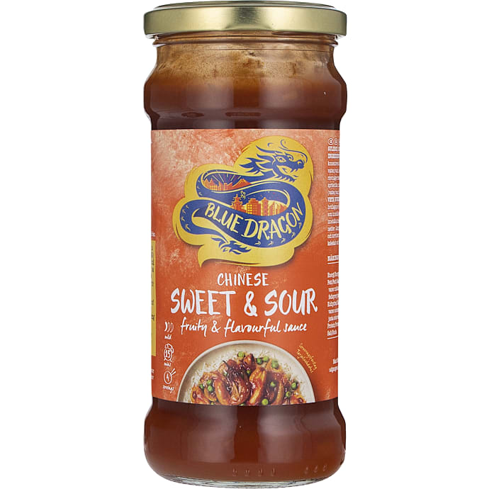 Sursød sauce m. gulerod, ananas og peberfrugt