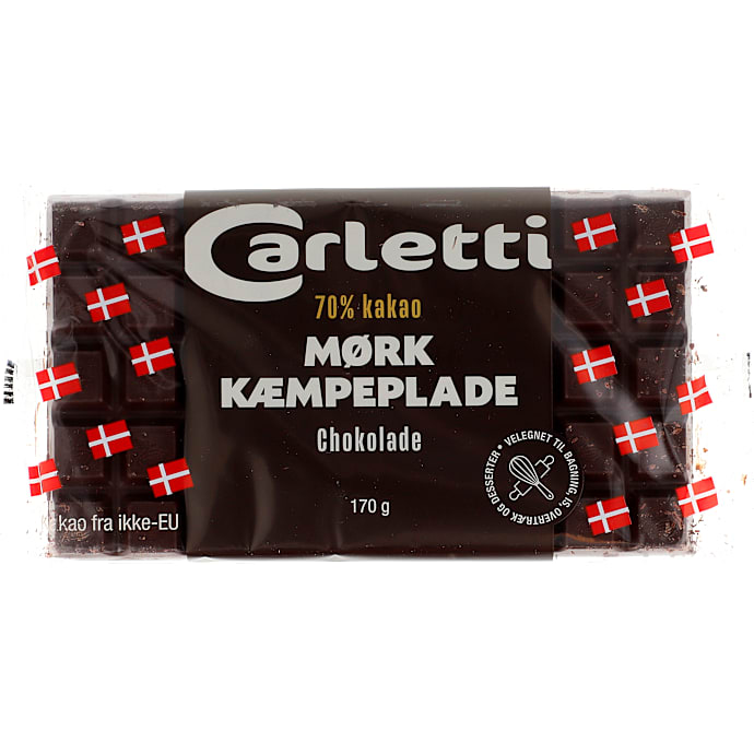 Mørk chokoladeplade 70% kakao