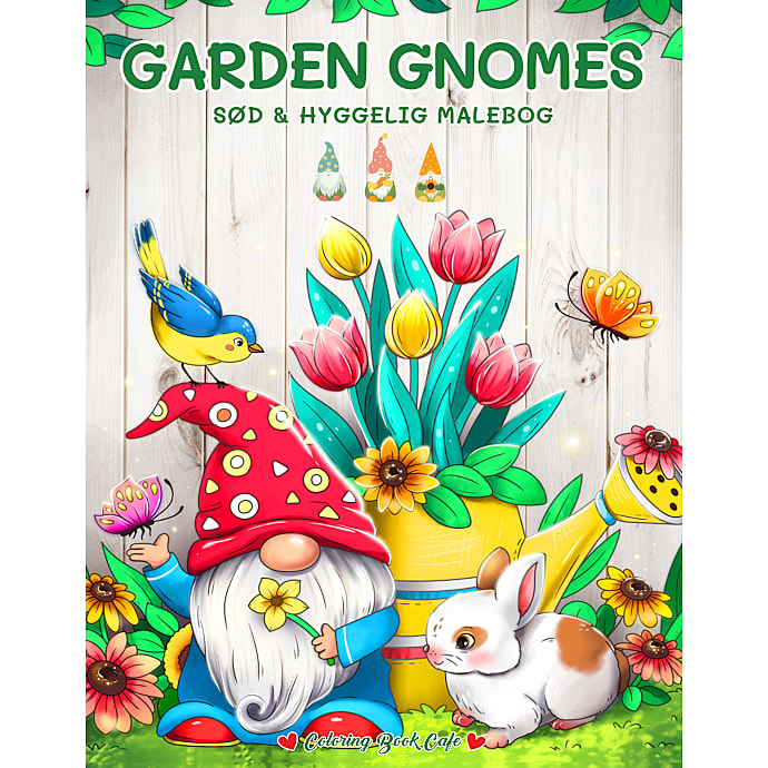 Legind Garden Gnomes Coloring Book Café