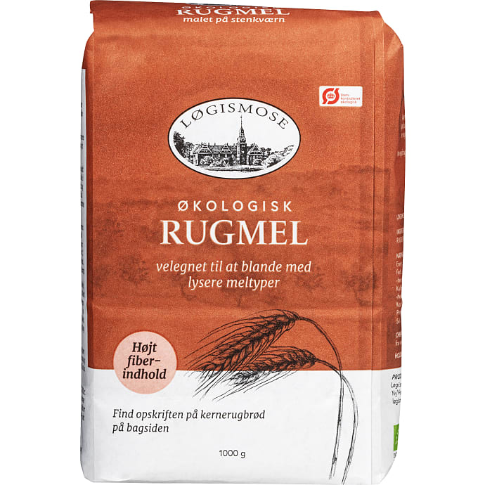 Løgismose Rugmel Øko 1 kg