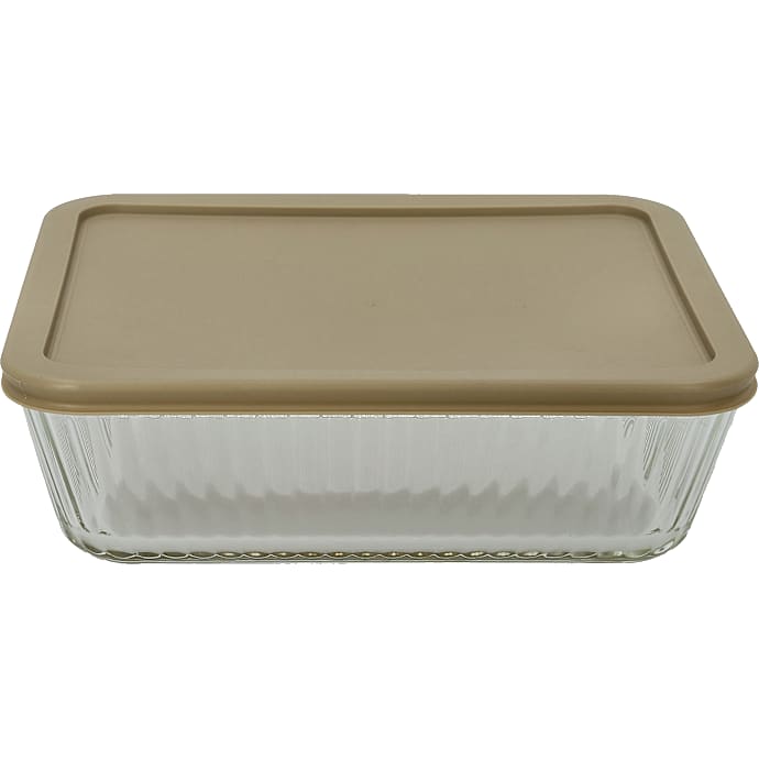 Ovnfast glasfad m/låg - 2,6 liter