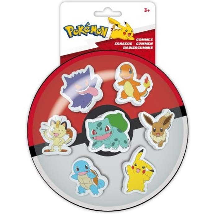 Pokémon viskelæder 7-pak