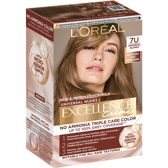 L'Oréal Paris Permanent Hårfarve 7U Blonde