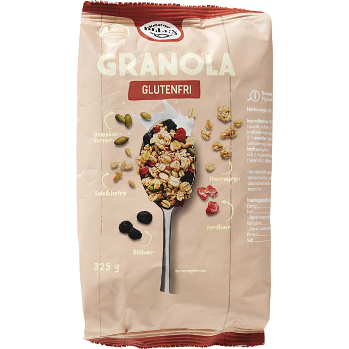 BFB Granola m. Græskarkerner, Blåbær og Jordbær
