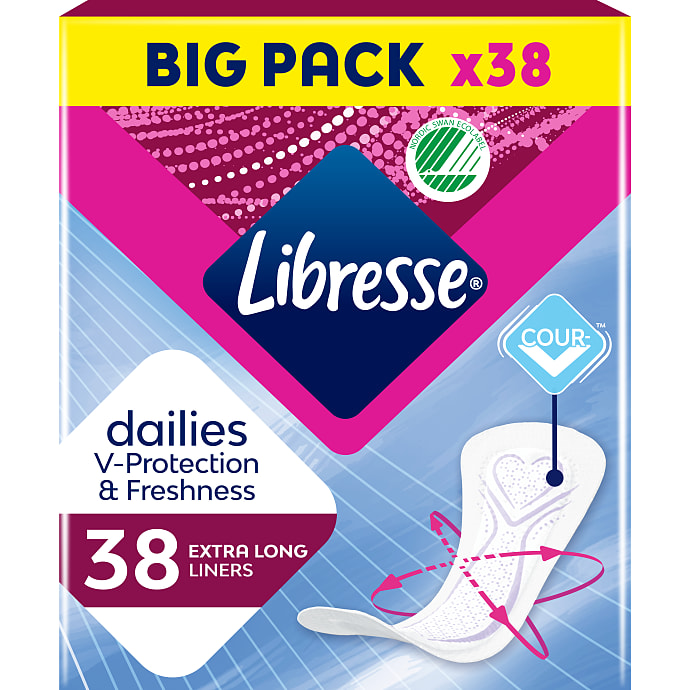Libresse Trusseindlæg Extra Long Bigpac 38 stk