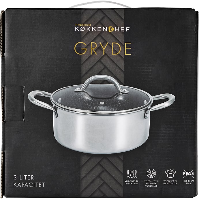 Køkkenchef Premium gryde (3L)