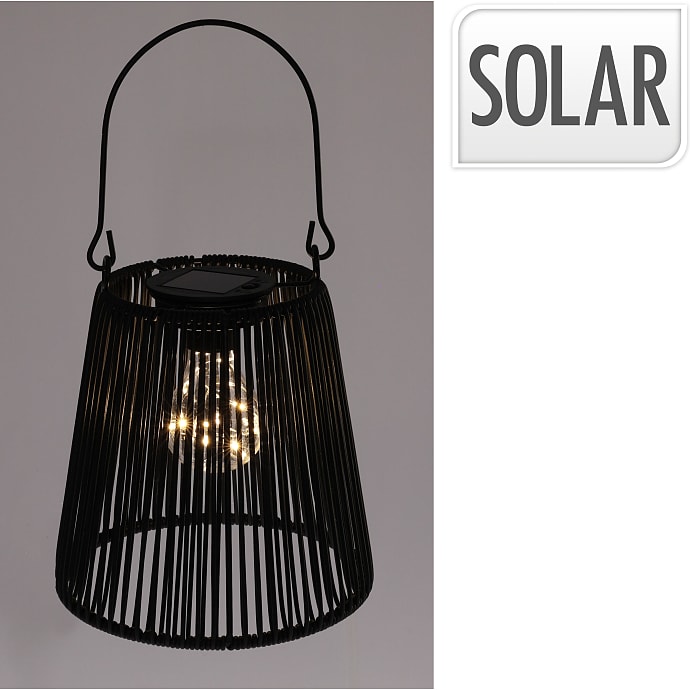 Charlotte Solar lampe sort