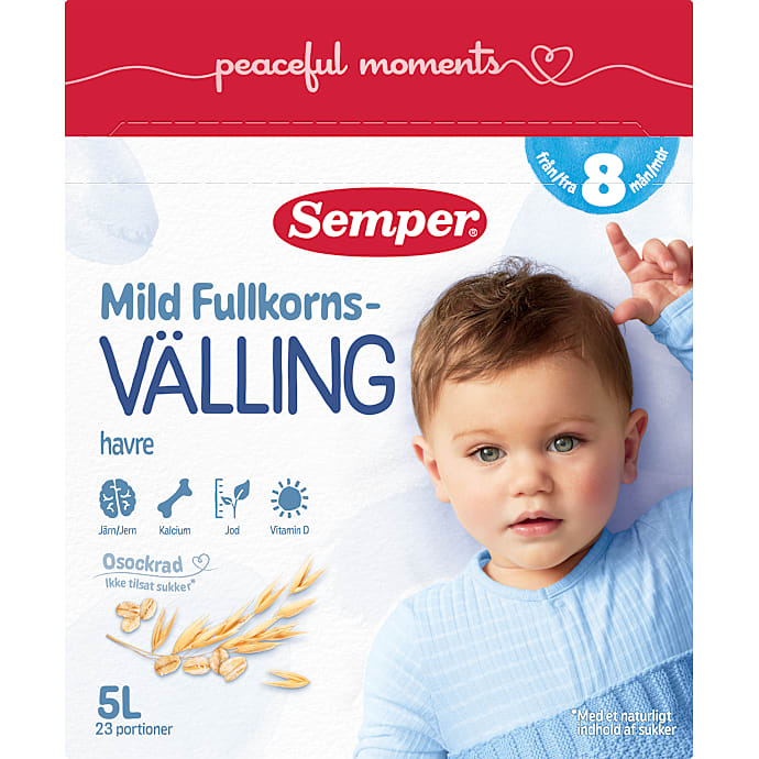 Fuldkornsvælling fra 8 mdr.