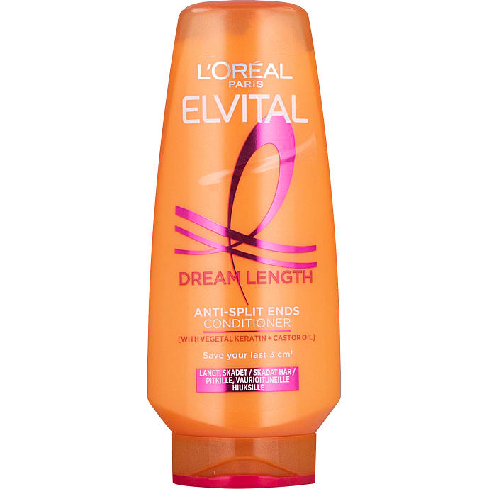 L’Oréal Paris, Balsam m. keratin, vitaminer og castorolie langt og skadet hår