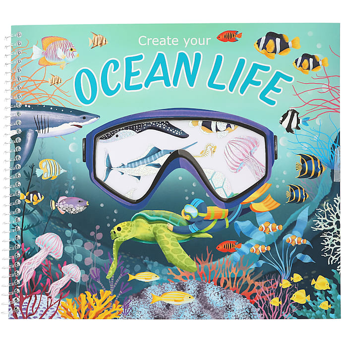 Trends by Depesche Create Your Ocean Life Klistermærkebog