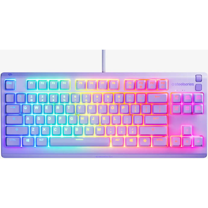 SteelSeries Apex 3 TKL tastatur - lavender