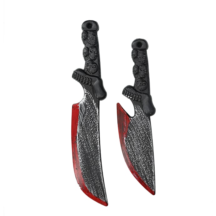 Halloween rustiv kniv L: 40cm - flere varianter - assorteret
