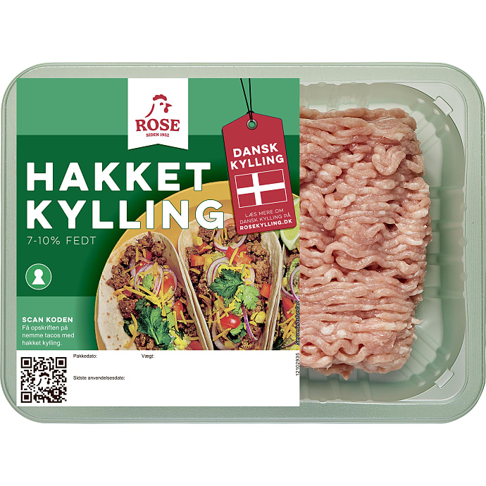 Hakket kyllingekød 7-10% fedt