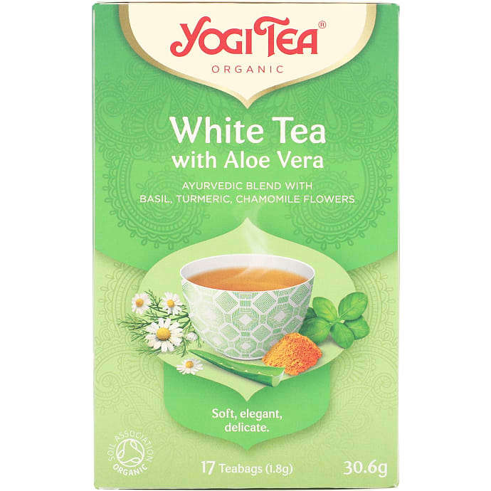 Yogi Tea Yogi White Tea Aloe V. øko 17 stk.