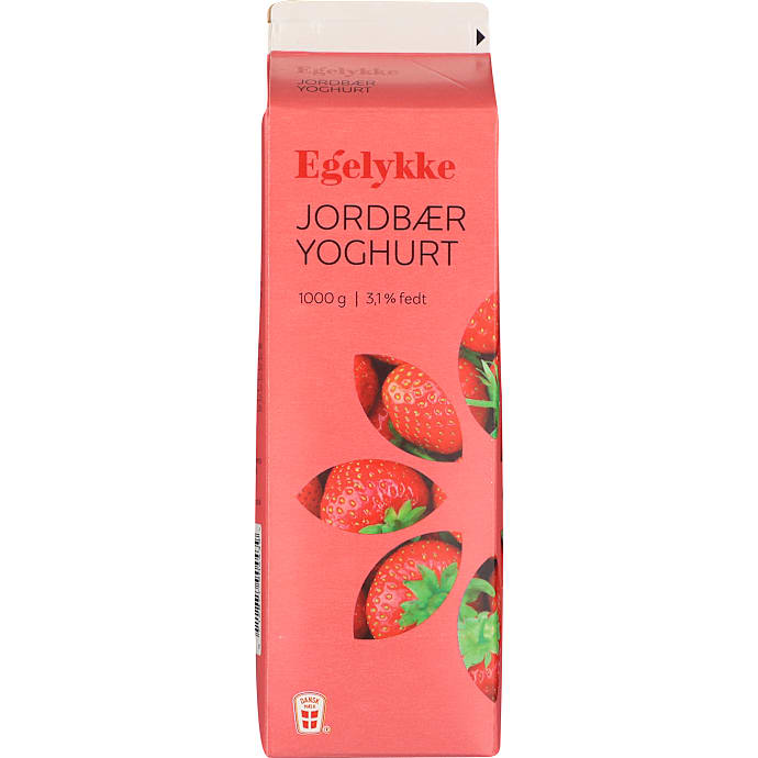 Egelykke Yoghurt med jordbær 3,1%