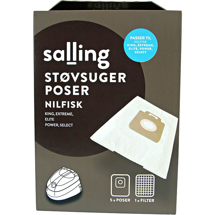 Salling Støvsugerposer til Nilfisk 5-pak