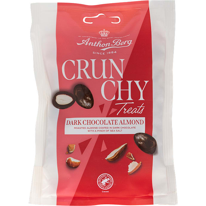 Crunchy Treats mørk chokolade mandler – produktbillede