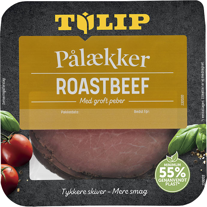 Roastbeef i skiver m. peber