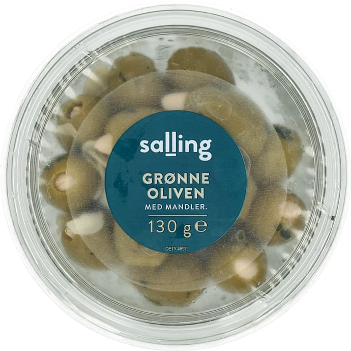 Salling Grønne oliven med mandler