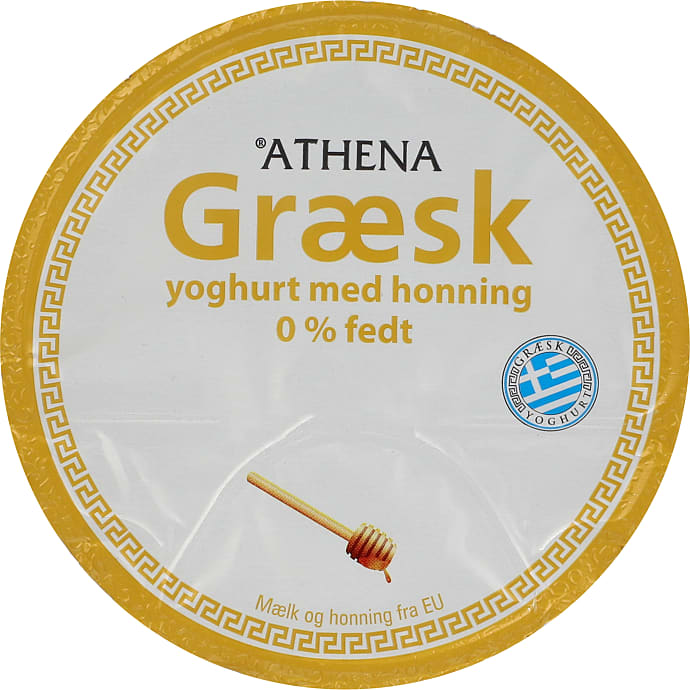 Græsk yoghurt m. honning 0% fedt