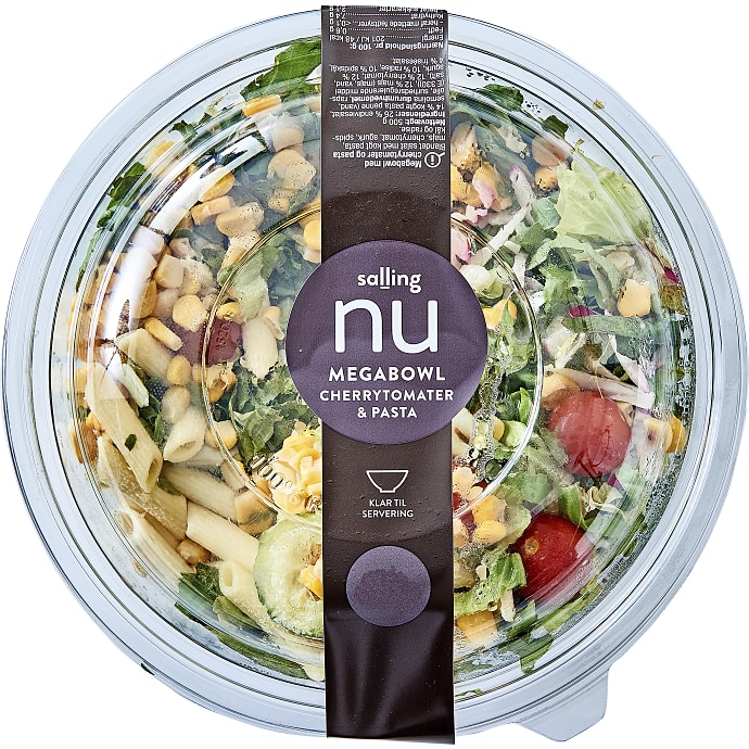Megabowl m. cherrytomat og pasta