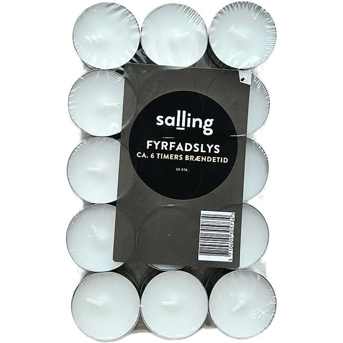 Salling Fyrfadslys Hvid 30-pak