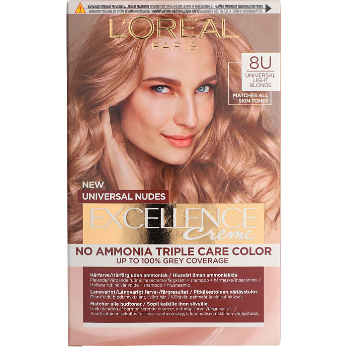 Permanent hårfarve Universal Nudes 8U Light Blonde