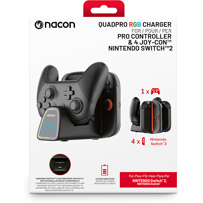 Nacon Switch 2 Quadpro RGB Ladestation