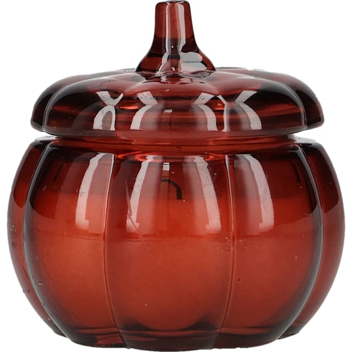 Efterårs græskar duftlys i glas 85x85 mm - flere varianter - assorteret