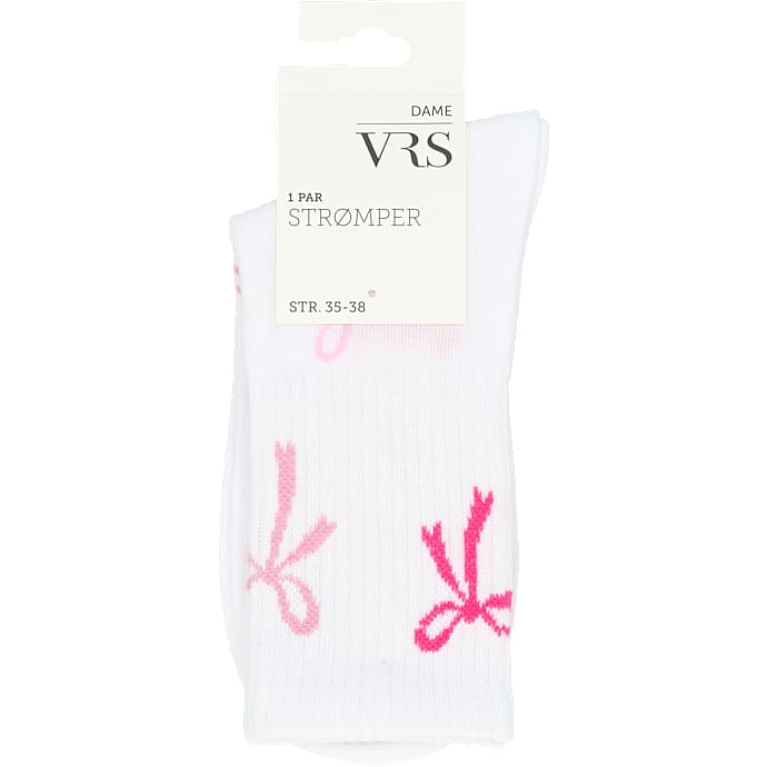VRS dame tennisstrømper str. 35/38 - hvid