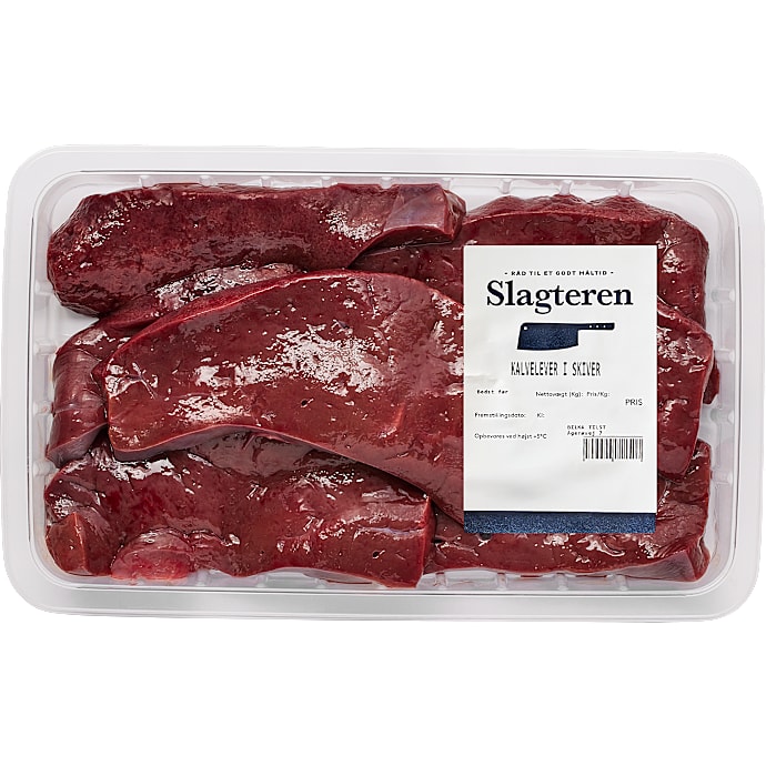 Slagteren Kalvelever i skiver
