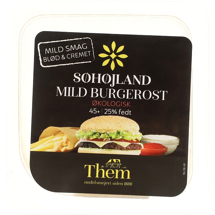 Them Burgerost i skiver 45+ øko 140 g