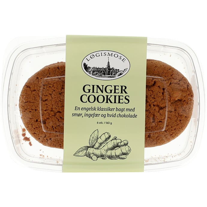Løgismose Cookies med Ingefær og Hvid Chokolade