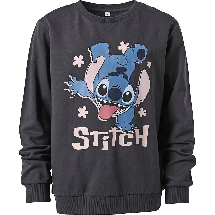 Stitch sweatbluse str. 146/152 - grå