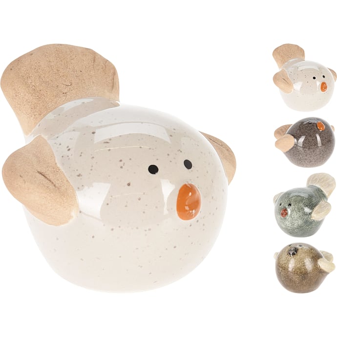 Havefigur Fugl Porcelæn Assorteret