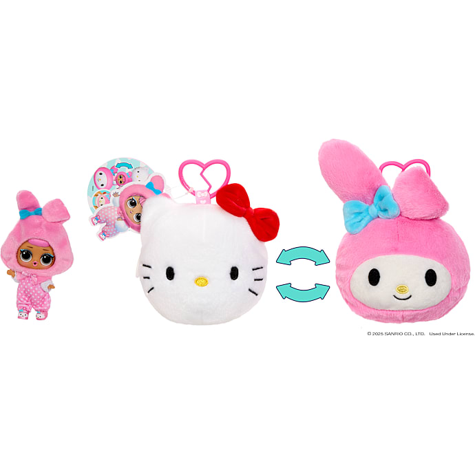 L.O.L. Loves Hello Kitty Reversible bamse