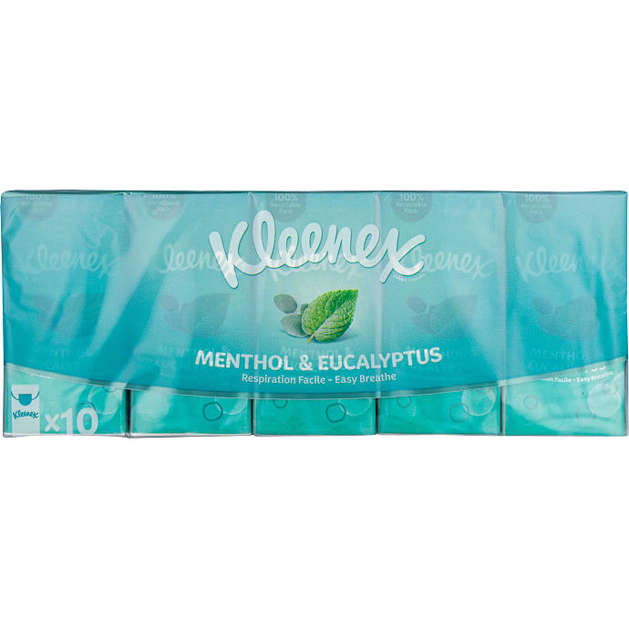 Lommetørklæder m. menthol og eucalyptus