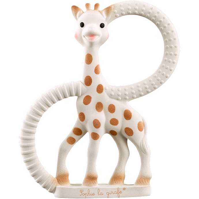 Sophie la Girafe bidering very soft