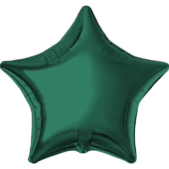 Salling Folieballon Stjerne 45 cm Grøn