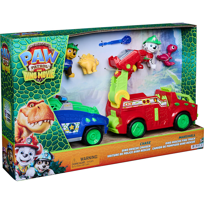 Paw Patrol: Dino Filmen Dino-køretøj 2-pak