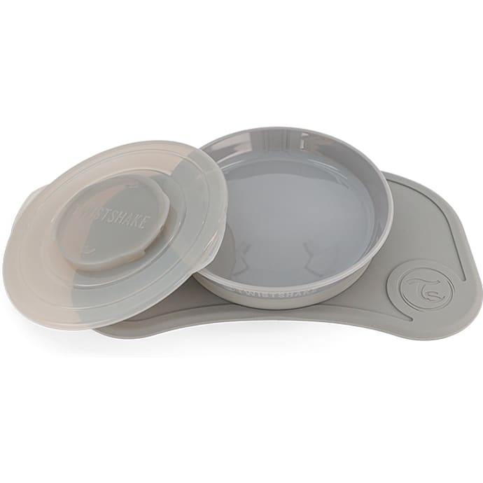 Twistshake Tallerken med Underlag og Låg