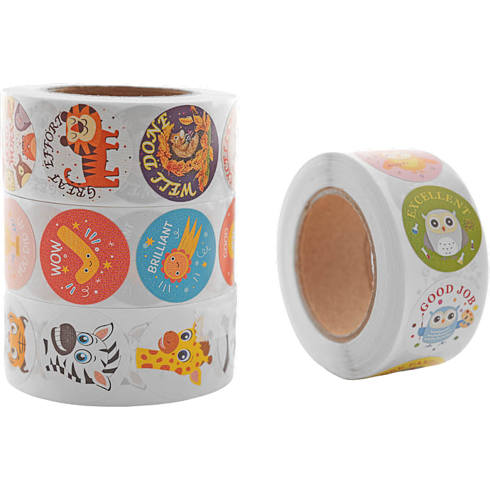 Danpen Junior Stickers på rulle assorteret