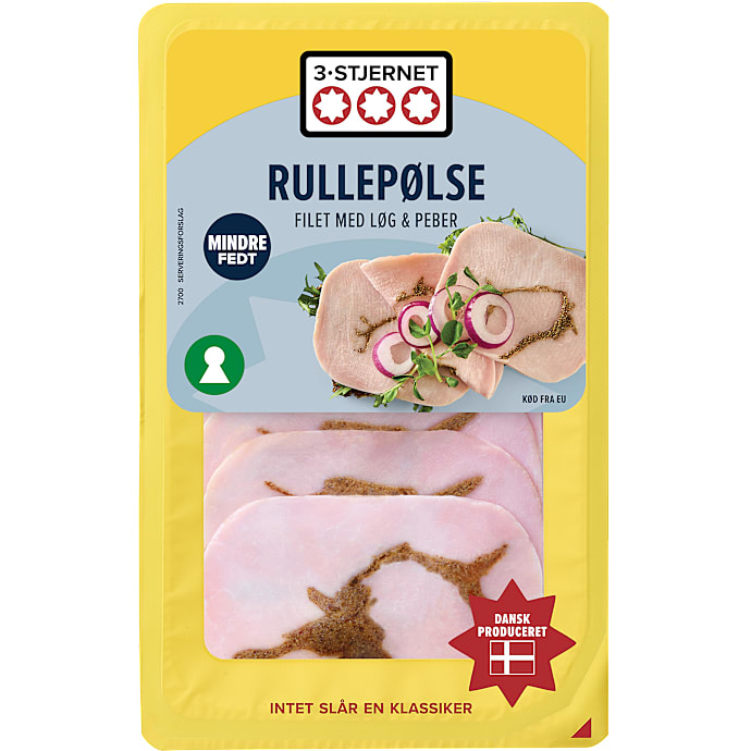 Rullepølse i skiver