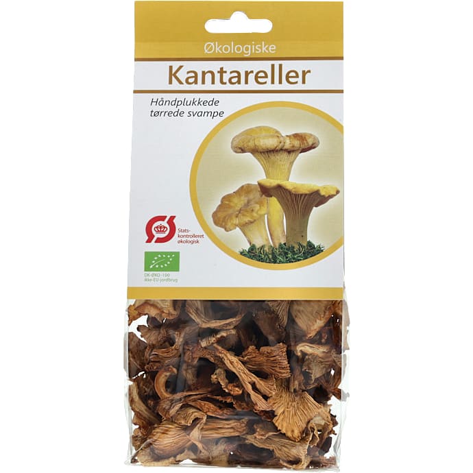 Tørrede kantareller øko