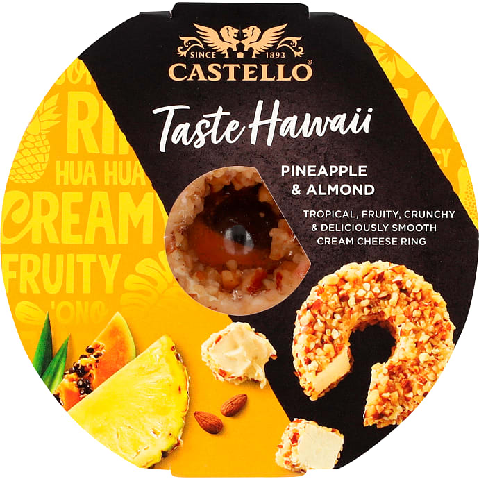 Flødeost m. ananas og mandler 25% fedt